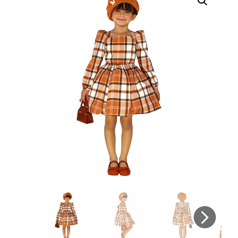 Dress with Puff Sleeves